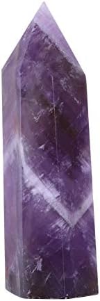 Newheart Amethyst column six prisms crystal original stone energy stone # diameter 1.5 * 2cm length 9-10cm large