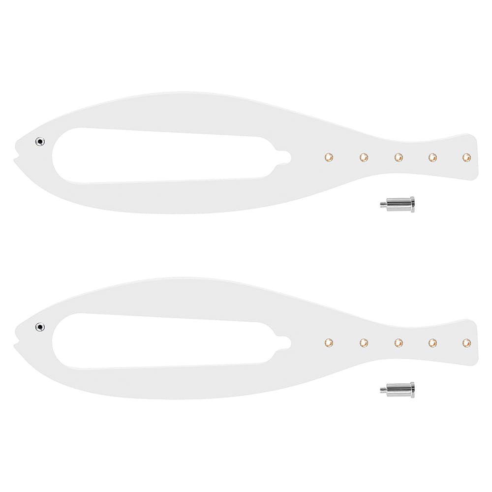 Tiardey 2pcs Universal Cat Door Holder Latch,Cat Door Bracket Latch for Letting Cats in Keeping Dog Out (White)