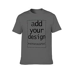 Custom Mens t Shitr Add Your Own Logo Text Photo
