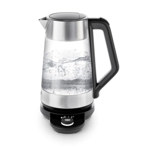 OXO Brew Adjustable Temperature Kettle, Electric Kettle, Glass and Stainless Steel, Holds...