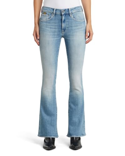 G-STAR 3301 Flare Jeans Donna, Blu (Sun Faded Summer Sky D21290-D441-H099), 33W / 30L