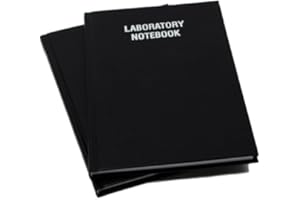 Scientific Notebook Company, Laboratory Notebook, Black Hardcover, 6"x9", 96 pages.