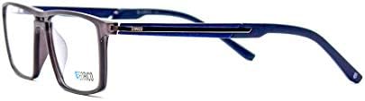 UB Enterprises Enrico Tork Square Shape Acetate Men's Spectacle Frame (Turquoise, Large)