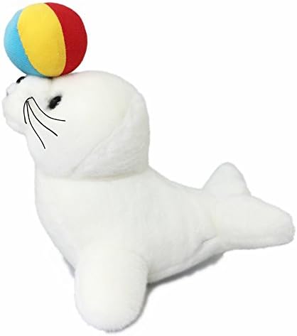 Ice King Bear Acrobatic Show Seal With Multi-coloured Ball - Stuffed Animal Plush Toy - 10 Inch Length