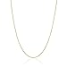 Bling For Your Buck 18K Gold over Sterling Silver .8mm Thin Italian Box Chain Necklace - 36
