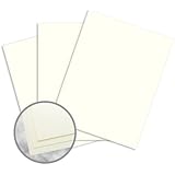 Writing Natural White Paper - 8 1/2 x 11 in 24 lb Writing Laid 25% Cotton Watermarked 500 per Ream
