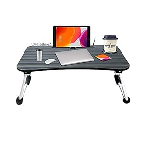 LXN Fashion LTT-0003 Multipurpose Laptop Table with Dock Stand & Non-Slip Legs Foldable and Portable Lapdesk for Study…