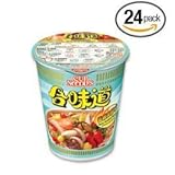 Nissin Spicy Seafood Instant Authentic HK Japanese Ramen Cup Of Noodles Soup (24 Packs)