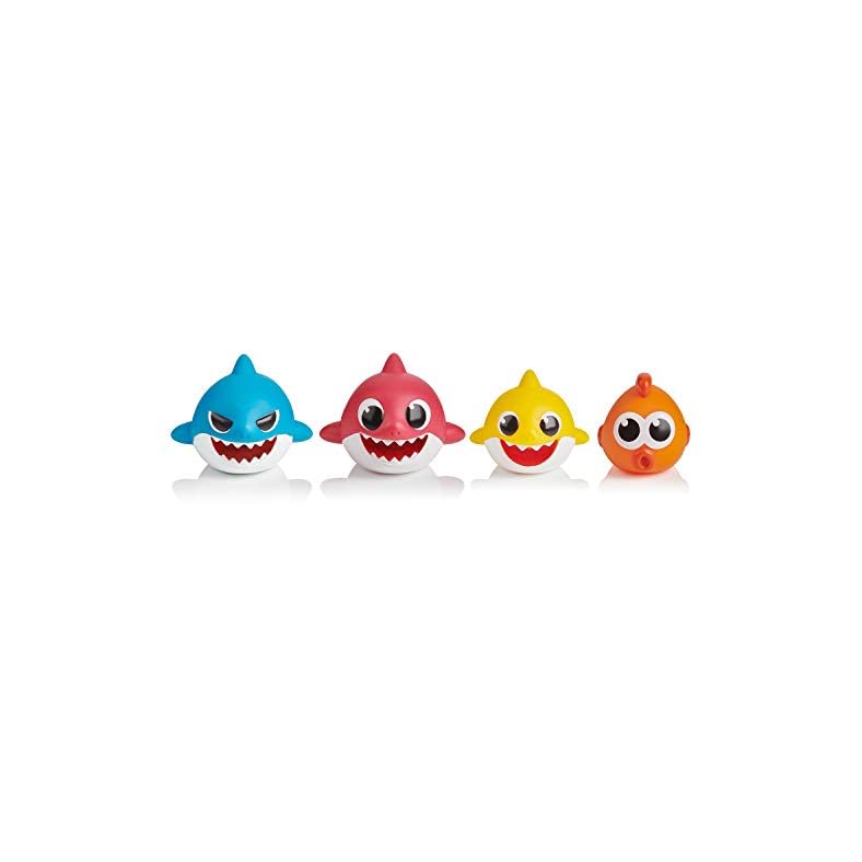 WowWee Pinkfong Baby Shark Bath Squirt Toy – 4 Pack