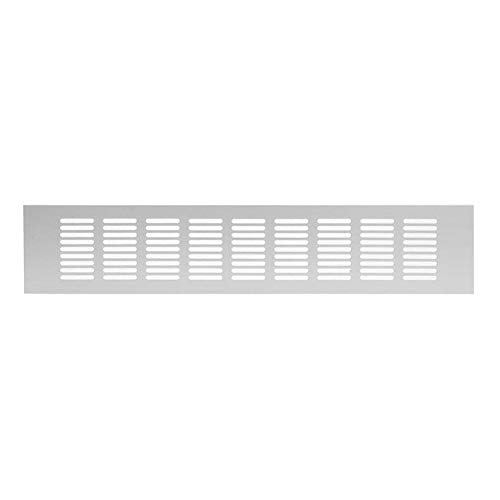 Aluminium Silver Ventilation Grille 60 x 500 mm Sokkel Grille Radiator Grille