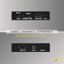 HDMI to HDMI with Audio Embedder | 4K2K@50/60Hz