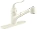 KOHLER K-15160-96 Coralais Single Control Pullout Spray Kitchen Sink Faucet, Biscuit