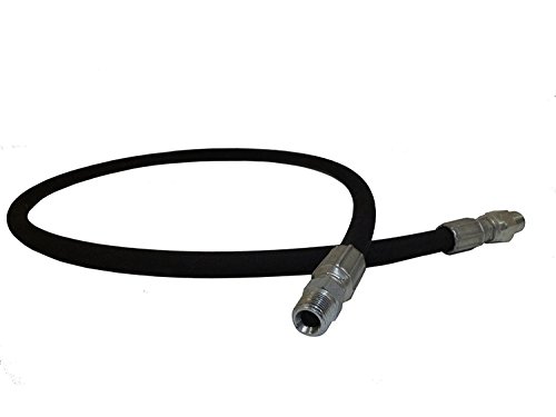 Hose Reel Connector Hose for Pressure Washing, 2FT Hose ,3/8-Inch Male Pipe Thread, 4000 PSI Rated (2 Feet) - Thumbnail 3