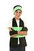 Polar Wear Boys Knit Hat, Scarf and Gloves Set - Black/ Lime