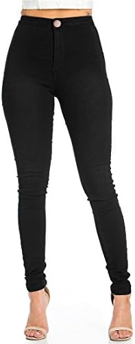 High Waist Jeans Women Super Stretch Long for Light Blue XS