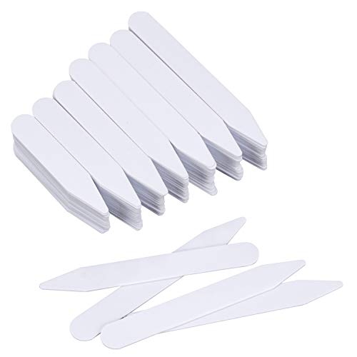 Homgaty 400 Pcs Plastic Collar Stays Shirt Collar Inserts Collar Stiffeners for Men Women,7 Size