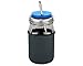 MJL Silicone Straw Hole Tumbler and Fermentation Lid with Rust Proof Band for Mason Jars (Bright Blue, Wide Mouth)