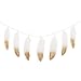 Piokio 6FT Feather Garland Gold Dipped Feather Banner Nursery Teepee Garland, Halloween Christmas Students Dormitory Home Wall Decor