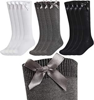 girls bow socks