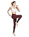 baleaf Women's Ankle Legging Athletic Yoga Hiking Workout Running Pants Inner Pocket Non See-Through Ruby Wine Size L