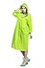 ColorDrip Women's Eco-friendly EVA Fashion Translucent Raincoat ,Green, Medium