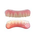 Instant Smile Veneer Set with Small Top Set of White Teeth and Bottom Set of White Teeth