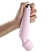 Wireless Wand Massager,New IPX 8 Waterproof Powerful Mini Cordless Wand Massaging with 10 Vibrations and 5 Multi-Speed,getbear Silicone Compact Rechargeable Power Massager (Pink) (Pink)
