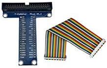 ROBIOT 40 Pin Extension board Adapter + 40 Pin GPIO Cable Line For Raspberry