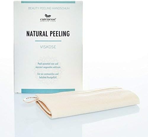 Natural Peeling peeling mitt body & face scrub glove, Botanical (Viscose), normal skin – normal/rough structure – Facial and body exfoliation