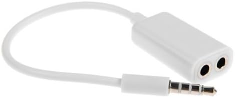 SELNA Premium White Universal 3.5mm Headset and Speaker Audio Jack Splitter Y Adapter for Amazon Kindle, Kindle DX, Kindle Fire, Kindle Fire HD 6 / HD 7, Fire HD 8.9, Kindle Fire HDX / HDX 7 / HDX 8.9, Kindle Keyboard 3G / Paperwhite
