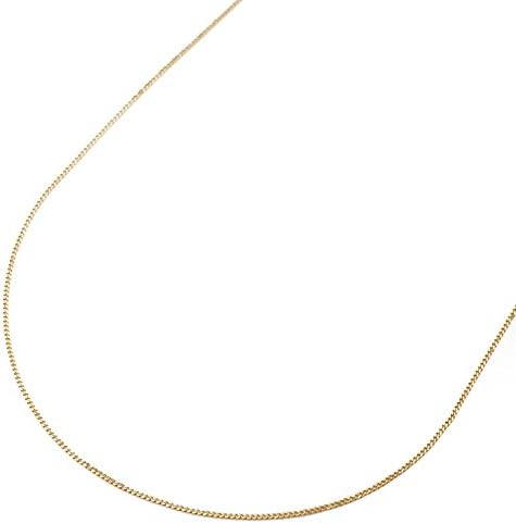 18K Gold Necklace Kihei Chain 15.7 inches (40 cm), 0.02 oz (0.7 g), 2 Sided Cut Kihei K18