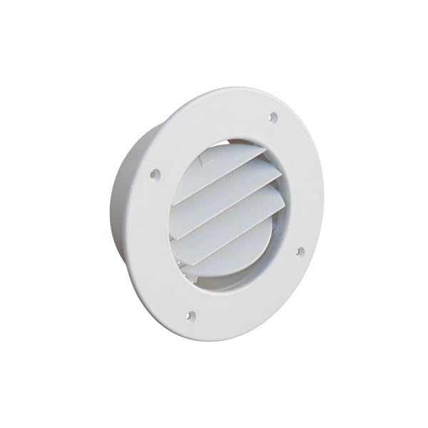 Marine Abs Plastic Adjustable Louvered Round Vent for Boat, Caravan