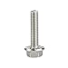 M6 x 25mm Flanged Hex Head Bolts Flange Hexagon Screws, Stainless Steel A2, DIN 6921, 25 PCS