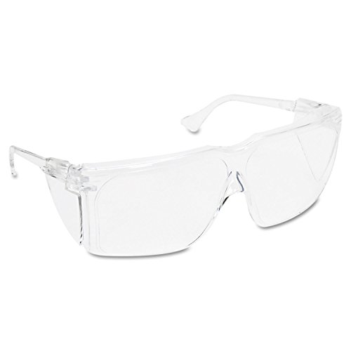 3M TGV0120 Tour Guard V Safety Glasses, One Size Fits Most, Clear Frame/Lens, 20/Box