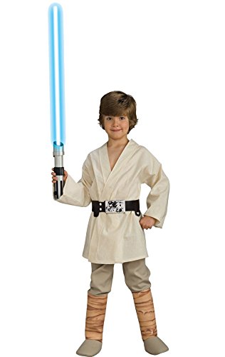 UHC Boy's Luke Skywalker Deluxe Kids Child Fancy Dress Party Halloween Costume