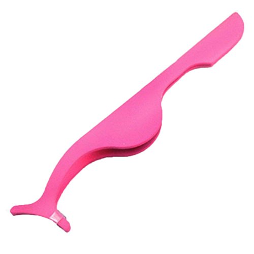 Usstore False Eyelashes Applicator Remover Clip Tweezer Nipper Beauty Tool (Pink) - Thumbnail 4