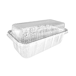 Handi-Foil 1.5 Lb Aluminum Foil Loaf Pans - Disposable Baking Tins 8x4.125x2.75 Inch (50 Pack)