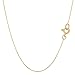 14k Yellow Gold Classic Mirror Box Chain Necklace, 0.45mm