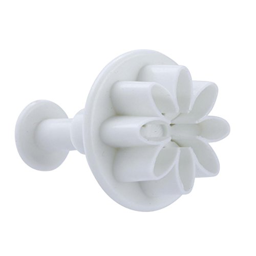 Hunzed Cake Mould, 4Pcs { Flower Plunger Cookie Cutter Mold } { Biscuit DIY Baking Cake Decorating } Kitchen Baking Tool