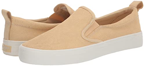 SPERRY WOMEN’S CREST TWIN GORE LEATHER SNEAKER, CHAMOMILE, 5