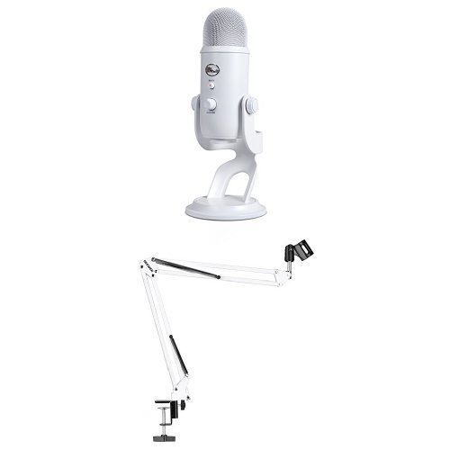 Buy Blue Yeti USB Microphone Whiteout with NEEWER Microphone