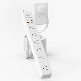 15 Ft Power Strip Surge Protector - 7 Outlets 4 USB