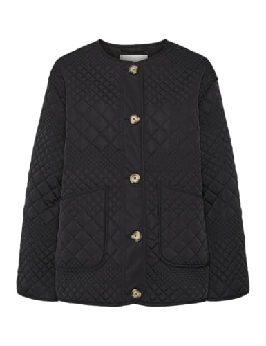 YAS Damen Yaslaurie Ls Padded Jacket S. Noos, Black, Numeric_40