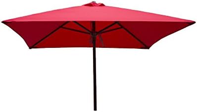 Amazon Com Heininger 1236 Destinationgear 6 5 Square Red Classic Wood Patio Umbrella Automotive