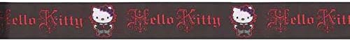 7/8'' Hello Kitty Ribbon Black