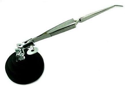 Soldering Base with Cross Lock Tweezers/Third Hand Tweezers TSB01 by Mazbot