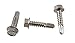 Stainless #12 x 1 Hex Washer Head Self Drilling Sheet Metal Tek Screws with Drill Point (1/2