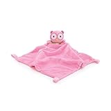 Soft Pink Security Blanket with Owl Adorable Nursery Decor and Baby Gift