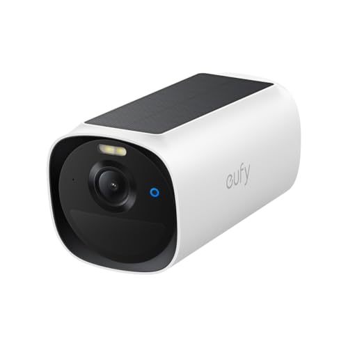eufyCam E40 Zusatzkamera, kabellose 2K Solarkamera für außen, mit integriertem Solarpanel, MaxColor-Nachtsicht, KI-Gesichtserkennung, erweiterbarer Speicher, ohne monatliche ABO-Kosten