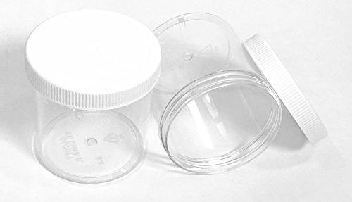 image for Sunshine Emporium slime storage jars 6 oz in 6, 12, 18 pack - clear al